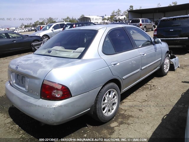 3N1CB51D14L898626 - 2004 NISSAN SENTRA 1.8/1.8S SILVER photo 4