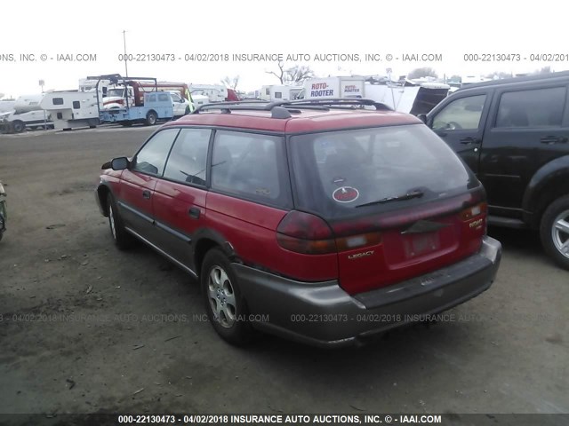 4S3BG6854X7622366 - 1999 SUBARU LEGACY OUTBACK/SSV/LIMITED/30TH RED photo 3