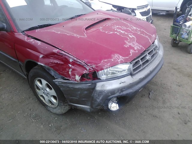 4S3BG6854X7622366 - 1999 SUBARU LEGACY OUTBACK/SSV/LIMITED/30TH RED photo 6