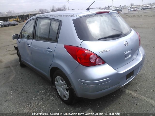 3N1BC1CP7BL511731 - 2011 NISSAN VERSA S/SL BLUE photo 3