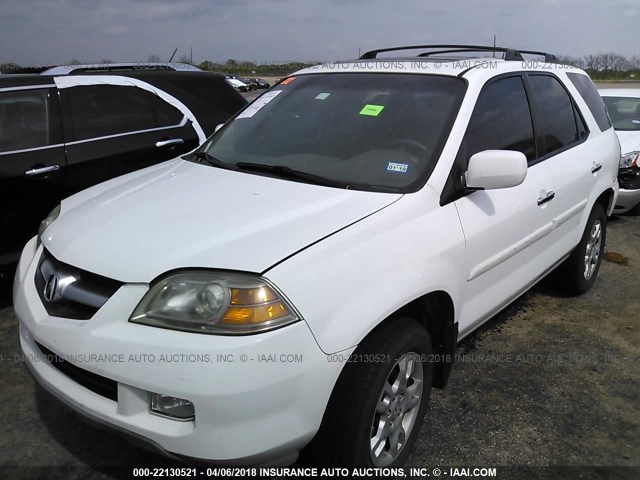 2HNYD18815H551266 - 2005 ACURA MDX TOURING WHITE photo 2