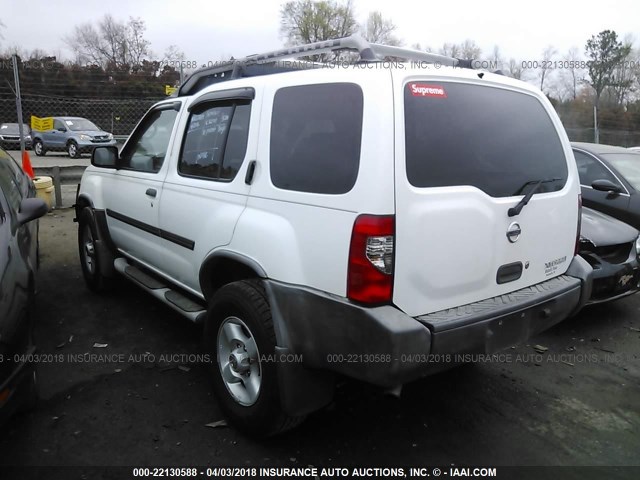 5N1ED28YX3C674204 - 2003 NISSAN XTERRA XE/SE WHITE photo 3