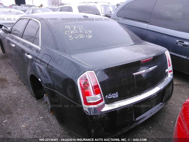 2C3CCAET0EH169780 - 2014 CHRYSLER 300C BLACK photo 3