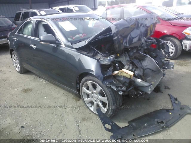 1G6AB5RX2E0144798 - 2014 CADILLAC ATS LUXURY GRAY photo 1