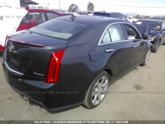 1G6AB5RX2E0144798 - 2014 CADILLAC ATS LUXURY GRAY photo 4