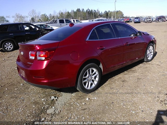 1G11C5SL5EF115187 - 2014 CHEVROLET MALIBU 1LT RED photo 4