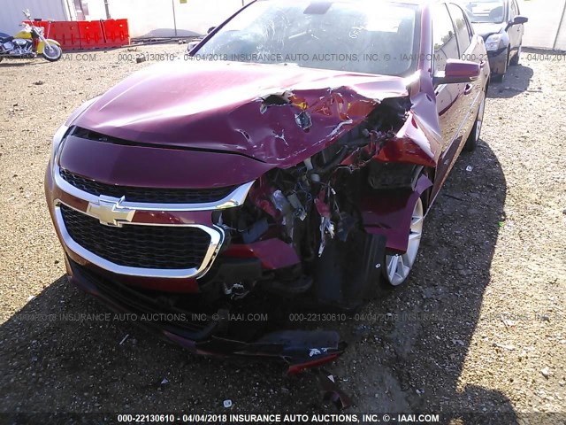 1G11C5SL5EF115187 - 2014 CHEVROLET MALIBU 1LT RED photo 6