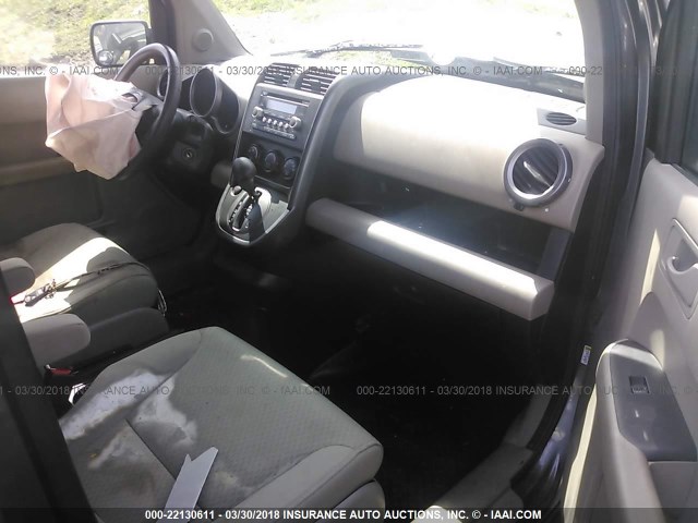 5J6YH28709L000580 - 2009 HONDA ELEMENT EX GRAY photo 5