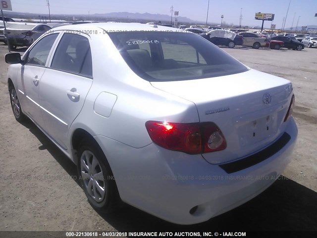 JTDBL40E79J044765 - 2009 TOYOTA COROLLA LE/XLE WHITE photo 3