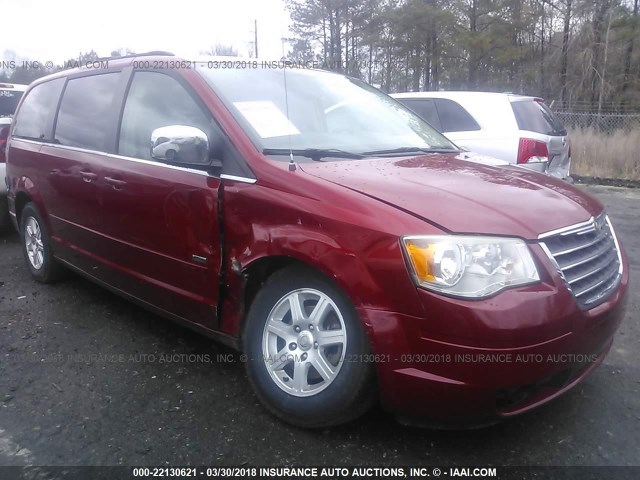 2A8HR54P28R839610 - 2008 CHRYSLER TOWN & COUNTRY TOURING RED photo 1