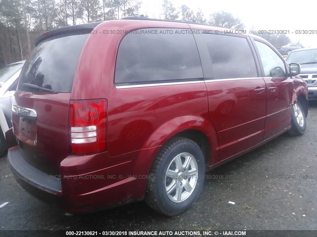 2A8HR54P28R839610 - 2008 CHRYSLER TOWN & COUNTRY TOURING RED photo 4