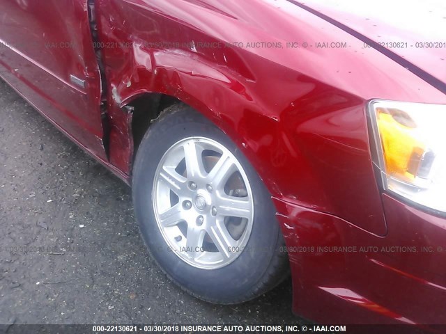 2A8HR54P28R839610 - 2008 CHRYSLER TOWN & COUNTRY TOURING RED photo 6