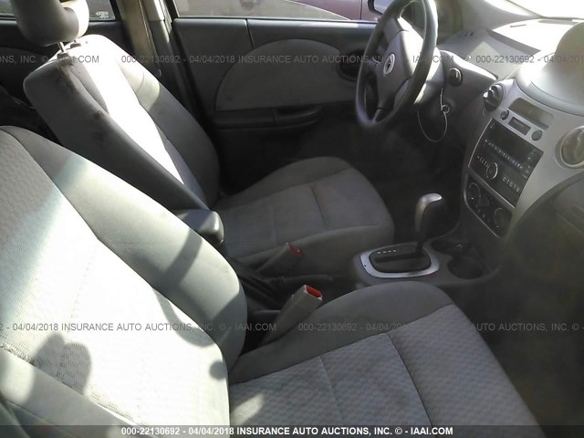 1G8AJ58F47Z155822 - 2007 SATURN ION LEVEL 2 BURGUNDY photo 5