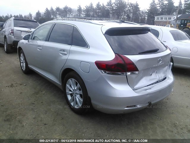 4T3BA3BB6DU043619 - 2013 TOYOTA VENZA LE/XLE SILVER photo 3