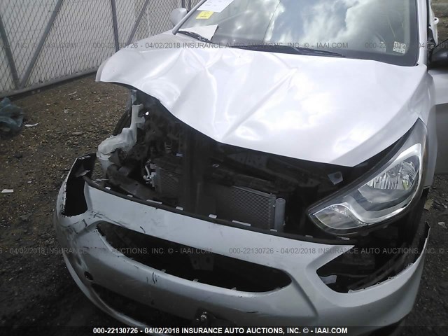 KMHCU5AE0DU069323 - 2013 HYUNDAI ACCENT GLS/SE SILVER photo 6