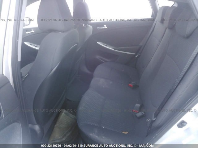 KMHCU5AE0DU069323 - 2013 HYUNDAI ACCENT GLS/SE SILVER photo 8