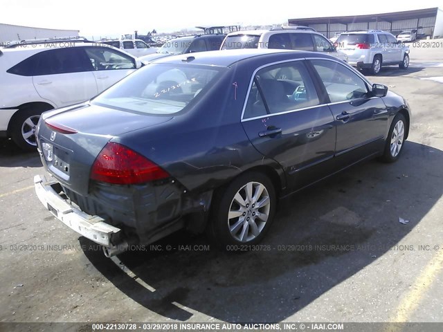 1HGCM665X7A061899 - 2007 HONDA ACCORD EX GRAY photo 4