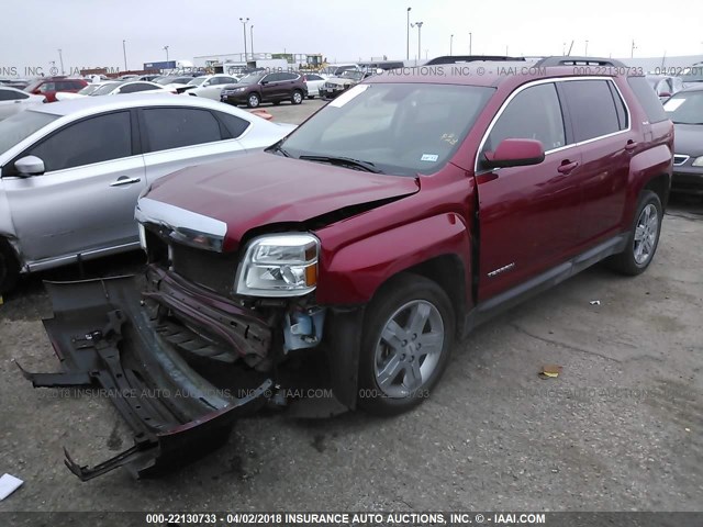 2GKALSEKXD6300874 - 2013 GMC TERRAIN SLE RED photo 2