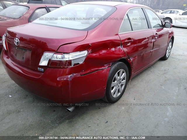 4T1BB46K48U037202 - 2008 TOYOTA CAMRY HYBRID RED photo 6