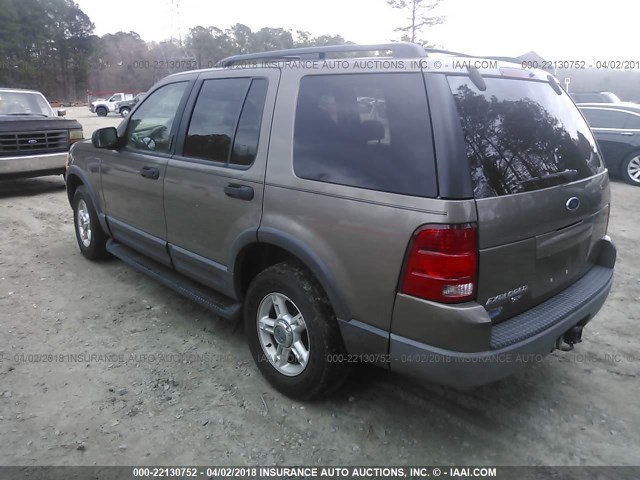 1FMZU63K93UA02642 - 2003 FORD EXPLORER XLT/XLT SPORT/NBX Champagne photo 3