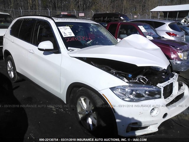 5UXKS4C58F0J98741 - 2015 BMW X5 XDRIVE35D WHITE photo 1