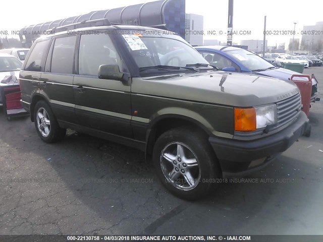 SALPV1240WA399834 - 1998 LAND ROVER RANGE ROVER 4.0 SE LONG WHEELBASE GREEN photo 1