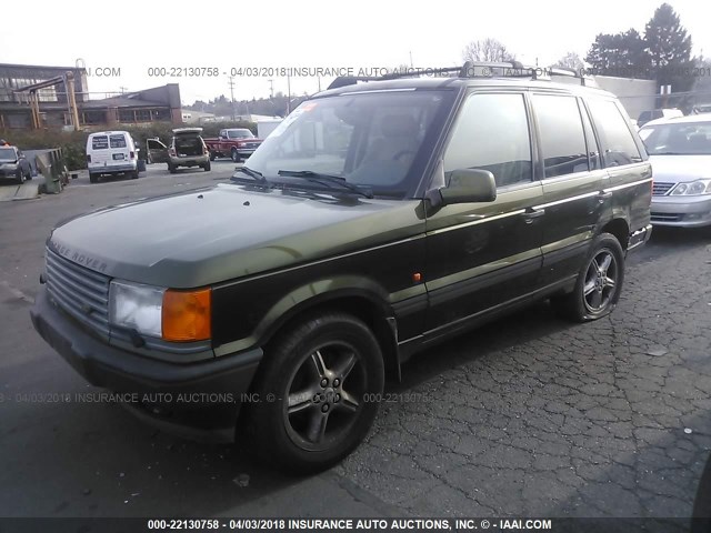 SALPV1240WA399834 - 1998 LAND ROVER RANGE ROVER 4.0 SE LONG WHEELBASE GREEN photo 2