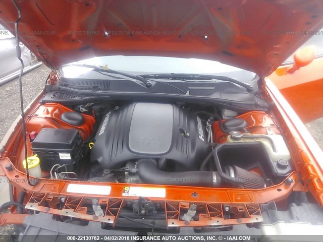 2B3LJ54T59H520619 - 2009 DODGE CHALLENGER R/T ORANGE photo 10