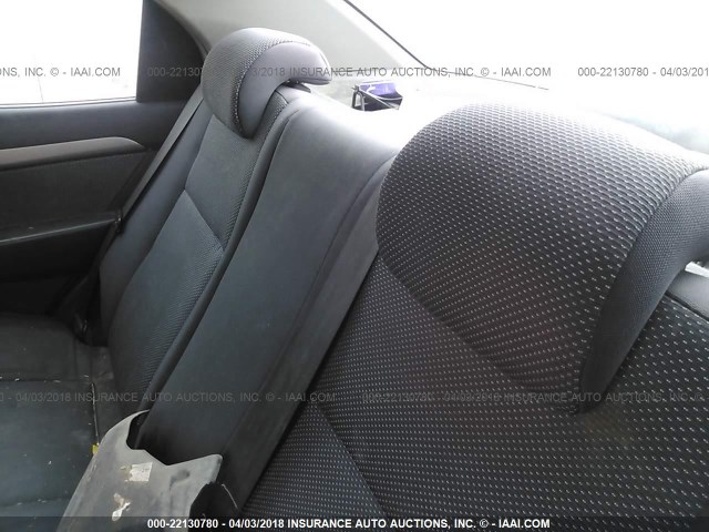 KL1TD56698B061137 - 2008 CHEVROLET AVEO LS RED photo 8