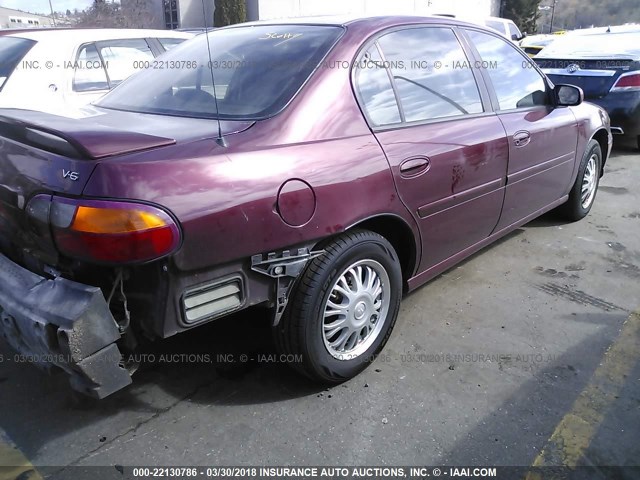 1G1NE52M2V6113658 - 1997 CHEVROLET MALIBU LS ბურგუნდია ფოტო 4