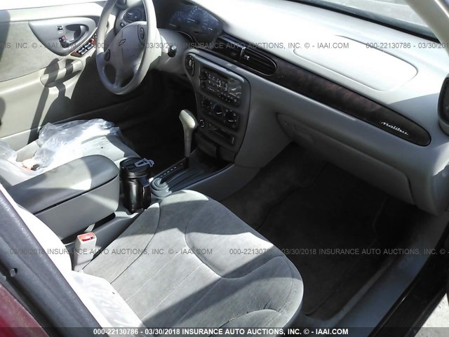 1G1NE52M2V6113658 - 1997 CHEVROLET MALIBU LS ბურგუნდია ფოტო 5