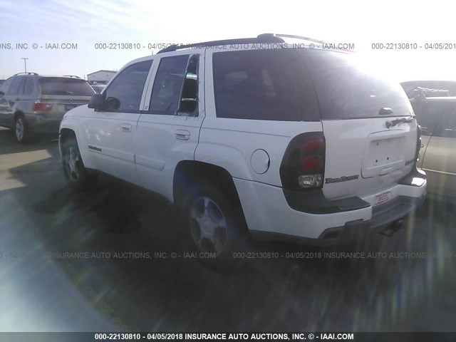 1GNDS13SX42156997 - 2004 CHEVROLET TRAILBLAZER LS/LT WHITE photo 3