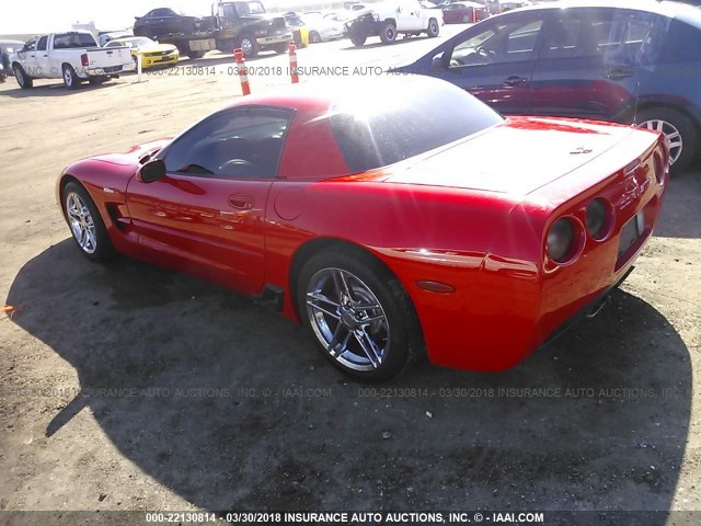 1G1YY12S925118854 - 2002 CHEVROLET CORVETTE Z06 RED photo 3