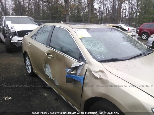 4T1BK1FK6CU504739 - 2012 TOYOTA CAMRY SE/XLE GOLD photo 6