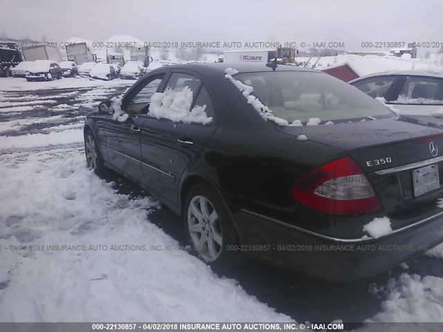 WDBUF87X78B212815 - 2008 MERCEDES-BENZ E 350 4MATIC BLACK photo 3