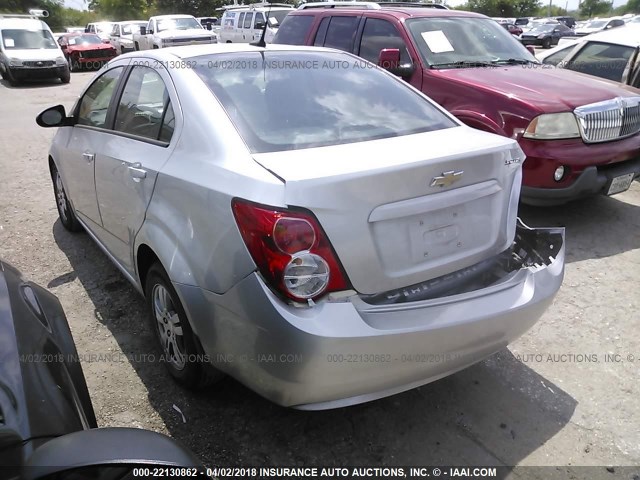 1G1JA5SH3C4218828 - 2012 CHEVROLET SONIC LS SILVER photo 3