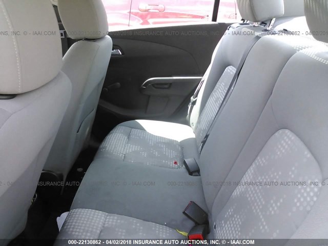 1G1JA5SH3C4218828 - 2012 CHEVROLET SONIC LS SILVER photo 8