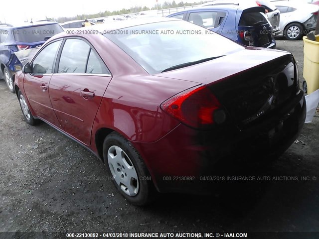 1G2ZF55BX64277340 - 2006 PONTIAC G6 SE RED photo 3