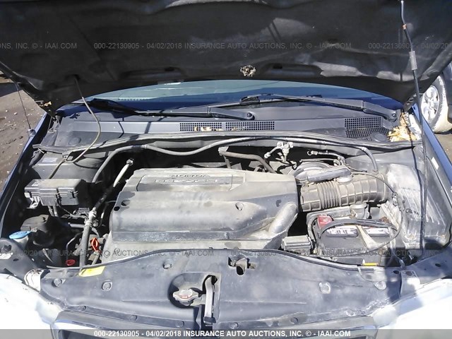 5FNRL18074B065668 - 2004 HONDA ODYSSEY EXL ნაცრისფერი ფოტო 10