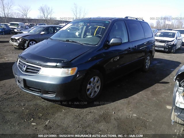 5FNRL18074B065668 - 2004 HONDA ODYSSEY EXL ნაცრისფერი ფოტო 2
