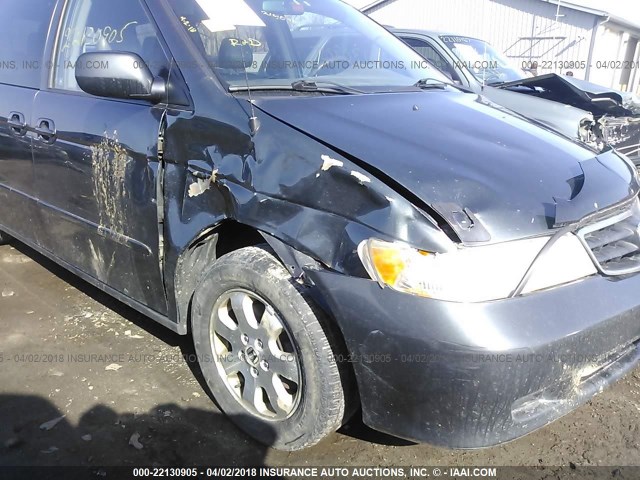 5FNRL18074B065668 - 2004 HONDA ODYSSEY EXL ნაცრისფერი ფოტო 6