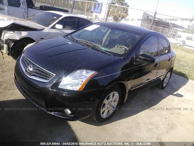 3N1AB6AP7BL640762 - 2011 NISSAN SENTRA 2.0/2.0S/SR/2.0SL BLACK photo 2