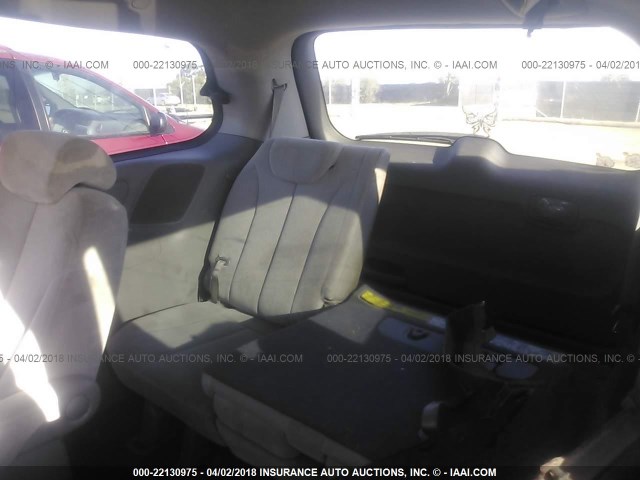 KNDMB233X86249315 - 2008 KIA SEDONA EX/LX RED photo 8