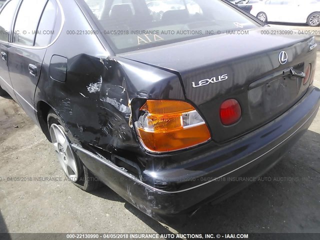 JT8BD68S6Y0112575 - 2000 LEXUS GS 300 BLACK photo 6