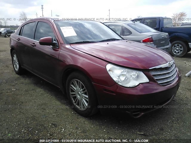 1C3LC56R87N629661 - 2007 CHRYSLER SEBRING TOURING RED photo 1