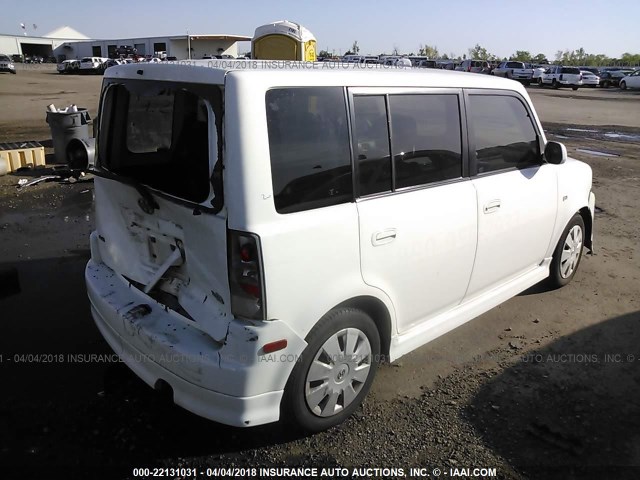 JTLKT324664044088 - 2006 TOYOTA SCION XB თეთრი ფოტო 4