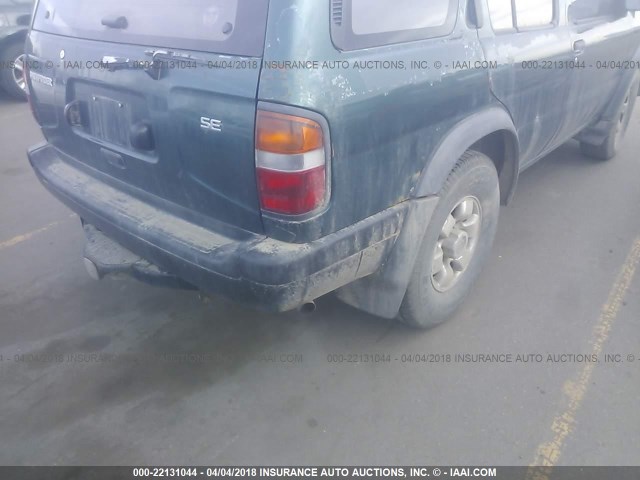 JN8AR05Y2TW001925 - 1996 NISSAN PATHFINDER LE/SE/XE GREEN photo 6