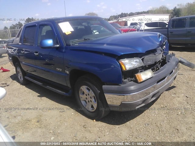 3GNEC12T24G160920 - 2004 CHEVROLET AVALANCHE C1500 BLUE photo 1