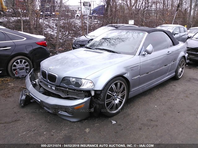 WBSBR93436PK10862 - 2006 BMW M3 SILVER photo 2