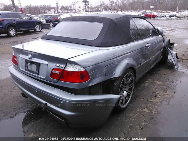 WBSBR93436PK10862 - 2006 BMW M3 SILVER photo 4